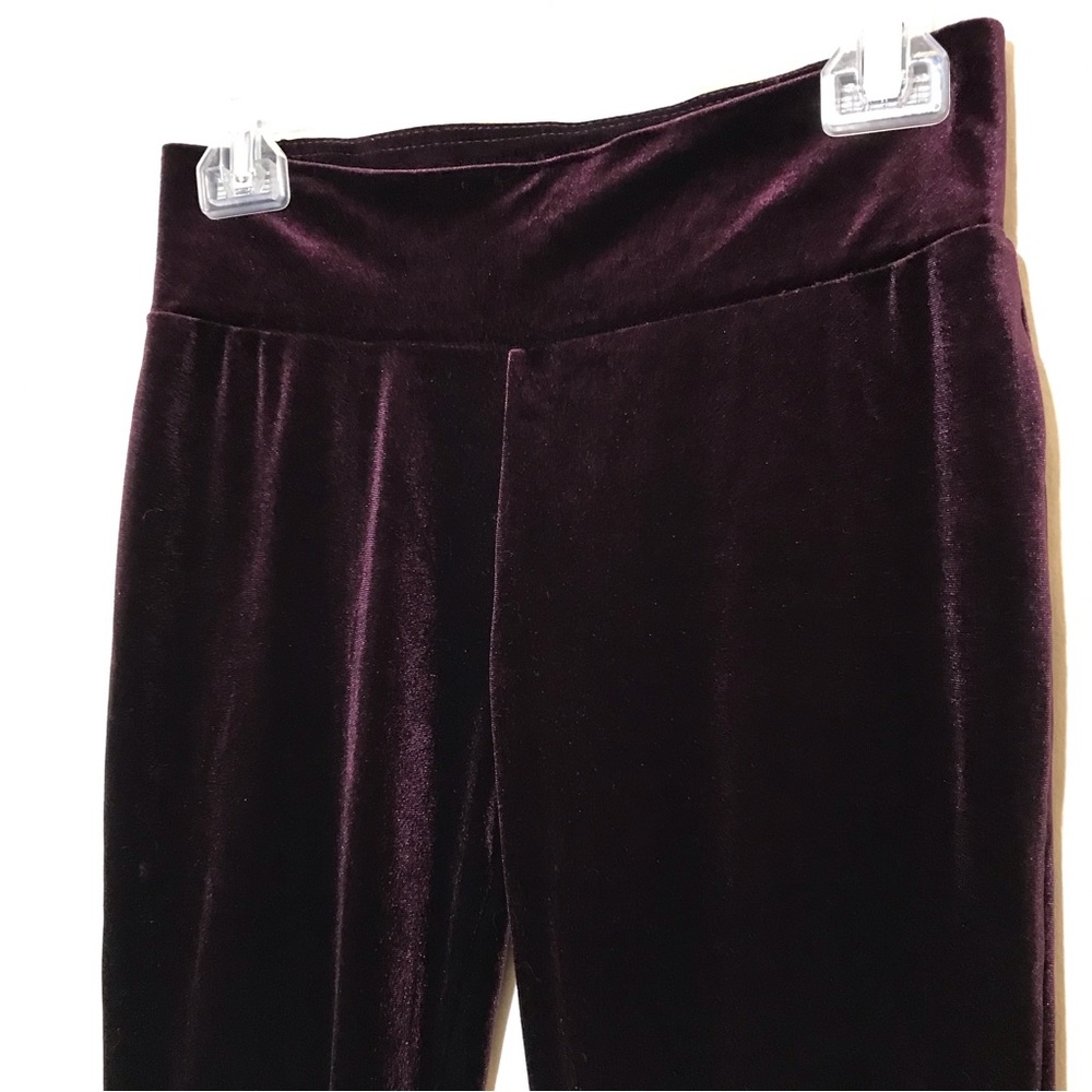 Maurices Purple Velvet Leggings